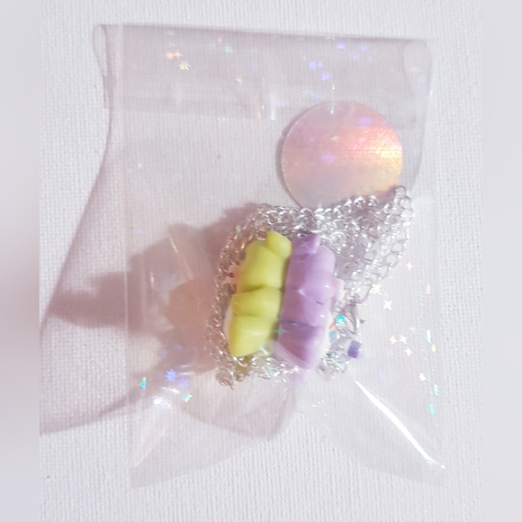 Double the Luck Necklace Handmade Jewelry 2 in 1 Rainbow Clover Bear NEW - Picture 16 of 16